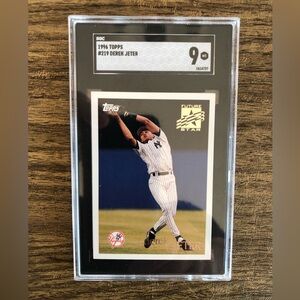 1996 Topps #219 Derek Jeter SGC 9 Mint